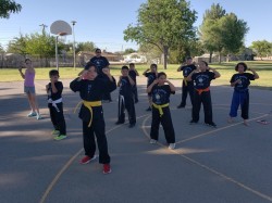 Kids class at the park